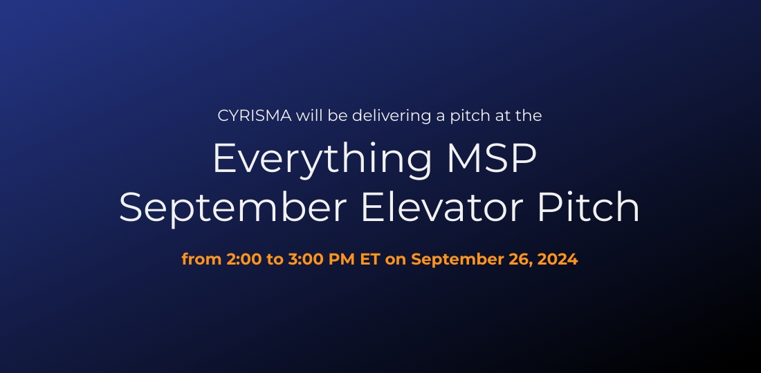 Everything MSP September Elevator Pitch